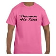 thumbnail image 1 of Christian Religous Tshirt Easter Because He Lives Jesus, 1 of 1