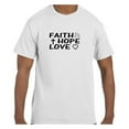 thumbnail image 1 of Christian Religous Tshirt Faith Hope Love, 1 of 1