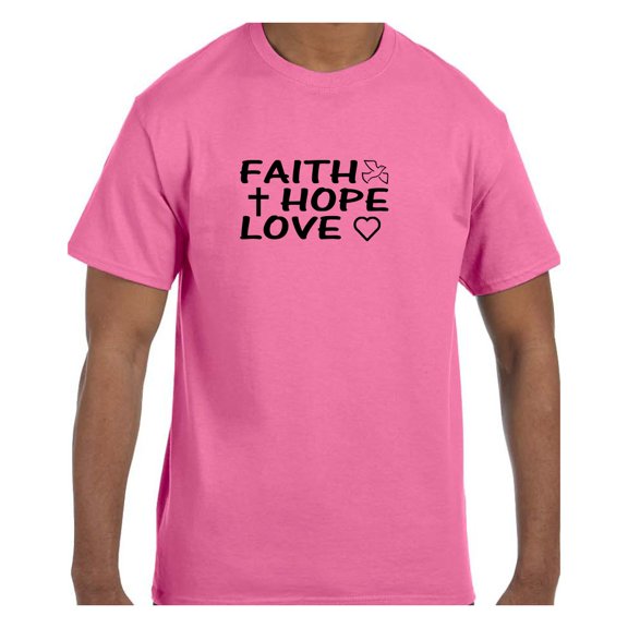 Christian Religous Tshirt Faith Hope Love