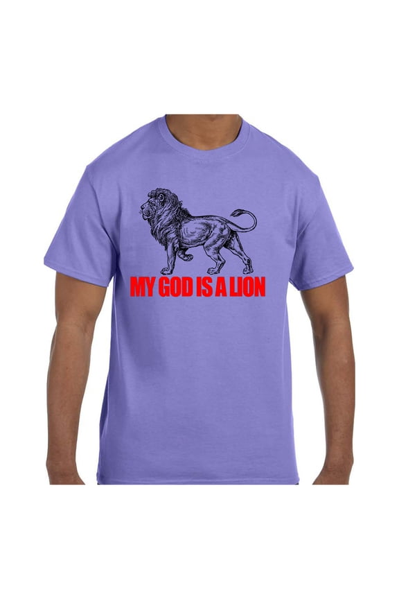Christian Religous Tshirt My God Is A Lion