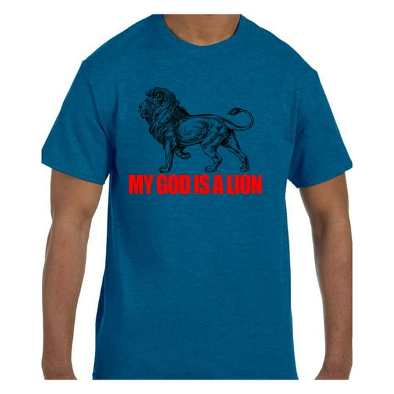 Christian Religous Tshirt My God Is A Lion
