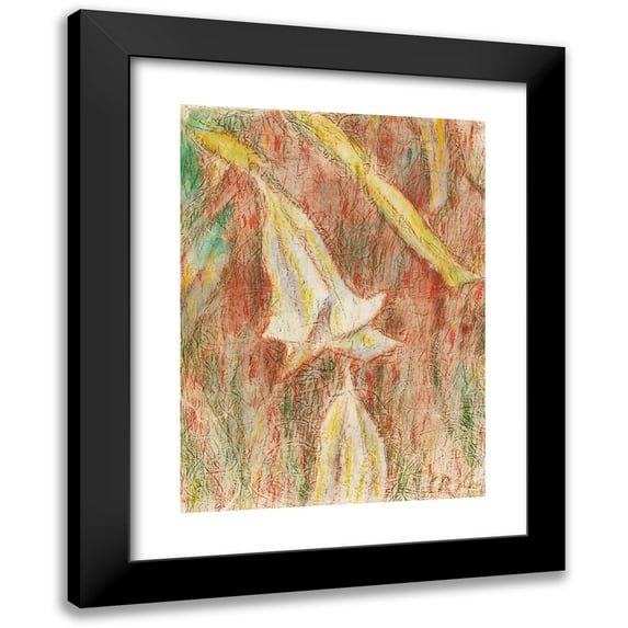 Christian Rohlfs 11x14 Black Modern Framed Museum Art Print Titled - Datura Japonica (Engelstrompeten) (1936)