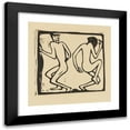 thumbnail image 1 of Christian Rohlfs 12x12 Black Modern Framed Museum Art Print Titled - Two Dancers (1913), 1 of 5