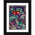 thumbnail image 1 of Christian Rohlfs 18x24 Black Ornate Framed Double Matted Museum Art Print Titled: Tulips (1913-15), 1 of 5