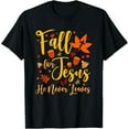 thumbnail image 1 of Christian Sayings Gifts Halloween Fall For Jesus Religious T-ShirtMen and women, Black T-shirt, size: Extra large, 1 of 4