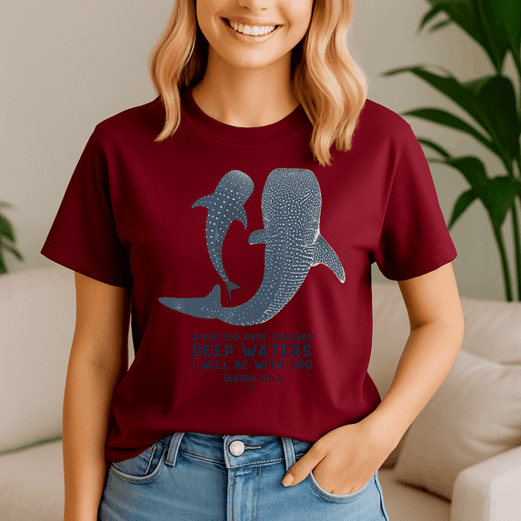 Christian Scripture Jesus Ocean Isaiah Vintage Whale Shark Shirt, Jesus Shirt, Easter Shirt, Christian Easter TShirt,He Has Rizzen Tee