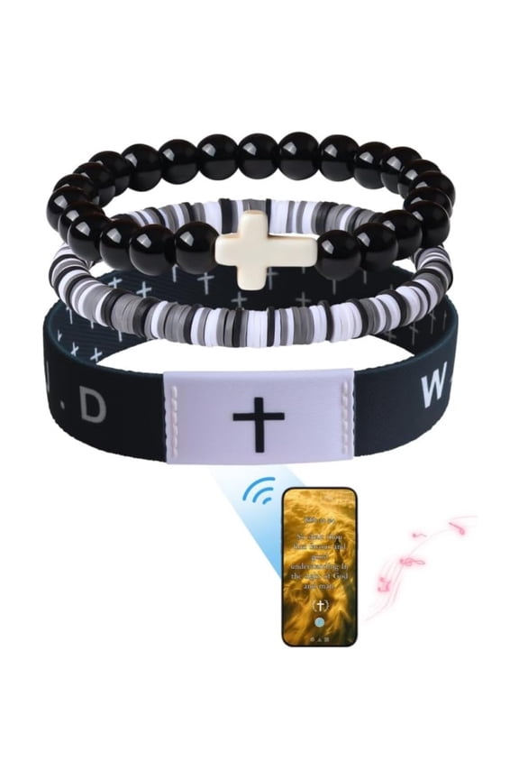 Christian Scripture WWJD Bible Verse Wristbands, Religious Faith Bracelets for Men Women, Ideal Christmas Gifts