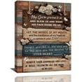 thumbnail image 1 of Christian Scripture Wall Art Farmhouse Bible Verse Wall Decor Country Christ Decoration Rustic Flower Pictures Canvas Painting Modern Artwork for Living Room Bathroom Bedroom Church 12"x16", 1 of 6
