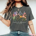 thumbnail image 1 of Christian Shirt Consider How the Wildflowers Grow, Bible Verse Tee, Boho Floral Religious Shirt, Christian Gifts, Faith Apparel, 1 of 5