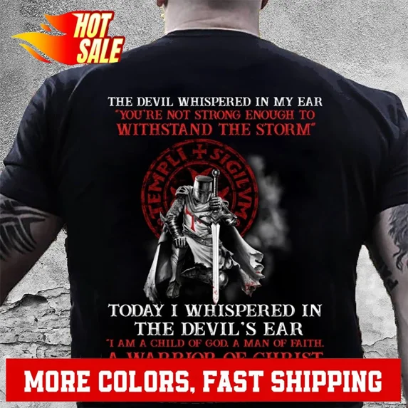 Christian Shirt Knight Templar I Am A Child Of God A Of Christ T-Shirt