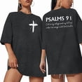 thumbnail image 1 of Christian Shirt Women Psalms 91 Jesus Love T-Shirt Religious Christian Shirt Bible Verse Tee, 1 of 4
