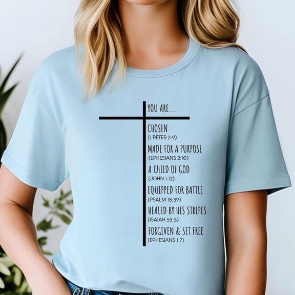 Christian Shirt For Women, Scripture Shirts Men, Religious Shirt, Christian Gifts, Bible Verse Shirt, Christian Tshirt LIGHT BLUE Unisex S-5XL Hot Trending Shirt, Vintage Birthday Gift
