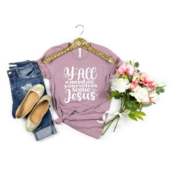 Christian Shirt: Y'all Need Jesus Tee All Size S-5Xl