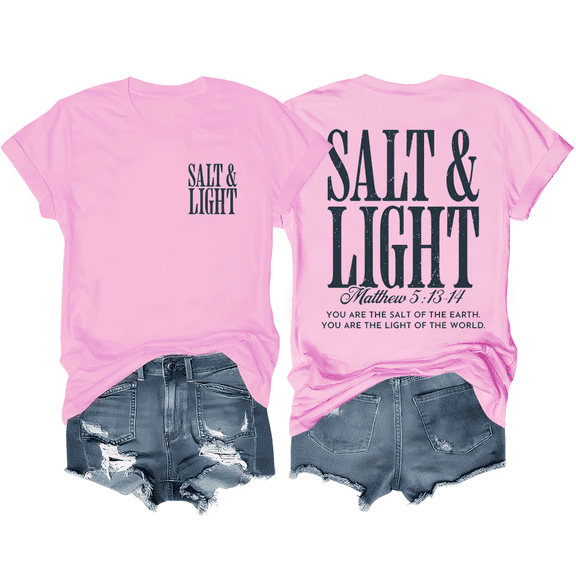 Christian Shirts For Women Men Salt And Light T-Shirt Salt Light Shirts
