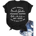 thumbnail image 1 of Christian Shirts for Women with Sayings Waymaker Miracle Worker Light in The Darkness Prayer T-Shirts Graphic Tees, 1 of 4