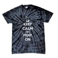 thumbnail image 1 of Christian Short Sleeve T-shirt Keep Calm and Pray On-blacktiedye-Medium, 1 of 4