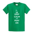 thumbnail image 1 of Christian Short Sleeve T-shirt Keep Calm and Pray On-kelly-5xl, 1 of 4