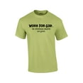 thumbnail image 1 of Christian Short Sleeve T-shirt Work for God The Benefits are Great-Pistachio-XL, 1 of 4