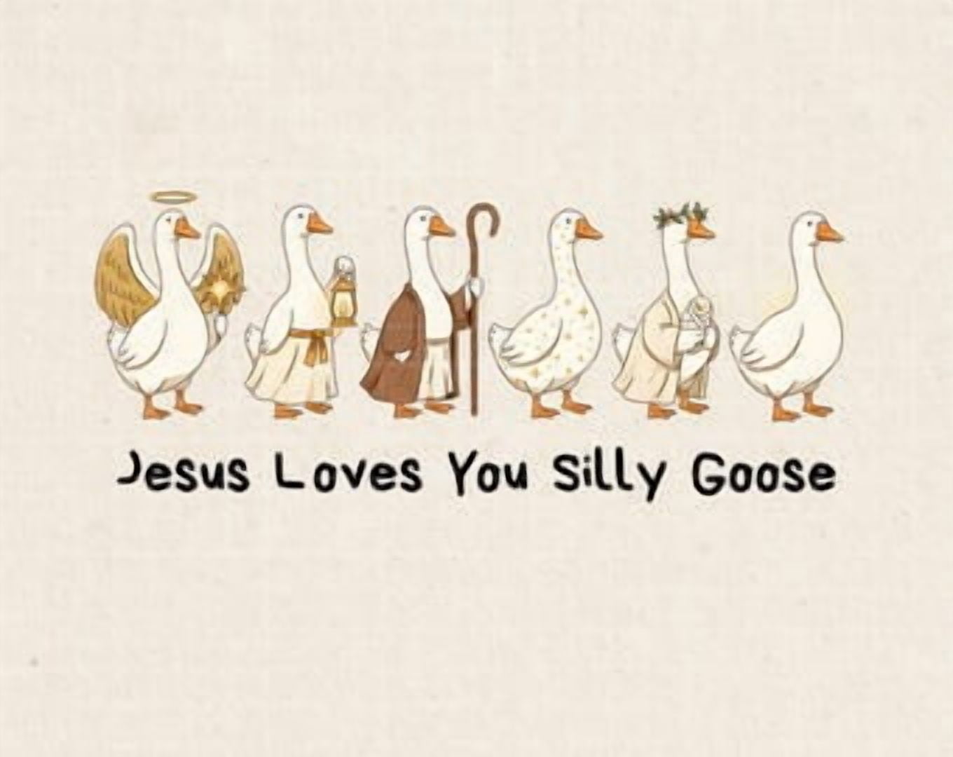 Christian Silly Goose Poster Faith Based Wall Art, Poster Home Decor ...