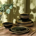 thumbnail image 1 of Christian Siriano Akoya 24-Piece Dinnerware Set Porcelain, Black, 1 of 7