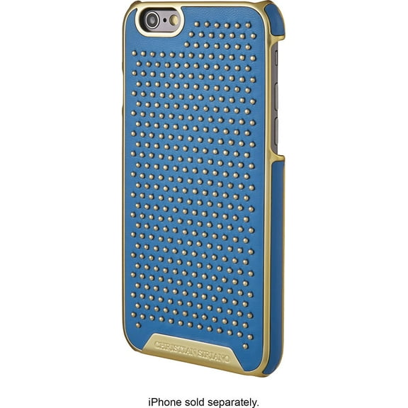 Christian Siriano CS-MA64SSL Hard Shell Case iPhone 6 & 6s - Blue/Gold NEW