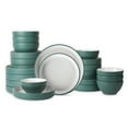 thumbnail image 1 of Christian Siriano Larosso 24-Piece Dinnerware Set Stoneware, Green/White, 1 of 6