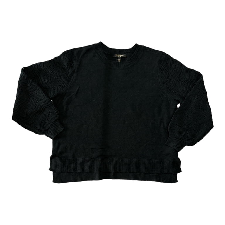 Christian Siriano New York Women's Long Sleeve Crewneck Pointelle
