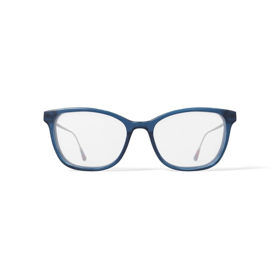 Christian Siriano Women's Kiana Square Prescription Eyeglasses with Case, Blue