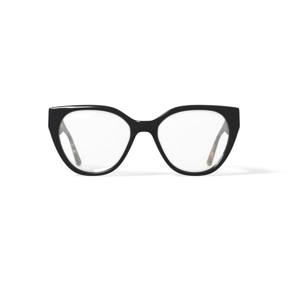 Christian Siriano Women's Petra Cat Eye Prescription Eyeglasses with Case, Black