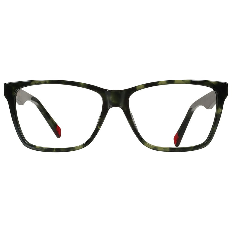 Christian Siriano Womens Prescription Eyeglasses, Jenna, Green Tortoise,  56.0-15.0-145, with Case 