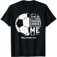 thumbnail image 1 of Christian Soccer Shirt Men Boys Kids Religious Gifts T-Shirt, 1 of 4