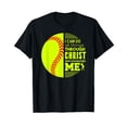 thumbnail image 1 of Christian Softball I Can Do All Things Philippians Gift T-Shirt, 1 of 5