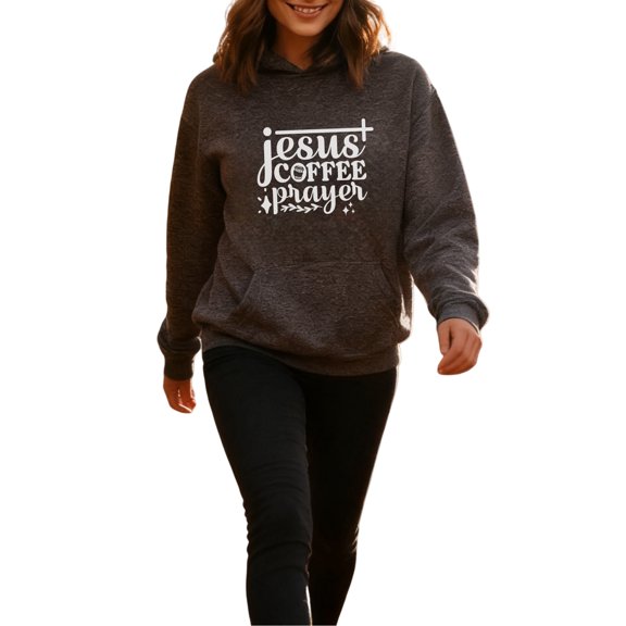 Christian Spiritual Hoodie for Men Women, Faith Pullover Hooded Sweatshirt, Cozy Cotton Poly Blend, Inspirational Casual Outfit