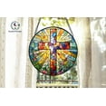 thumbnail image 1 of Christian Stained Glass Cross Suncatcher – Colorful Religious Window Art, Handcrafted Cross Design, Inspirational Home Decor, Faith and Ho 1901447321, 1 of 4