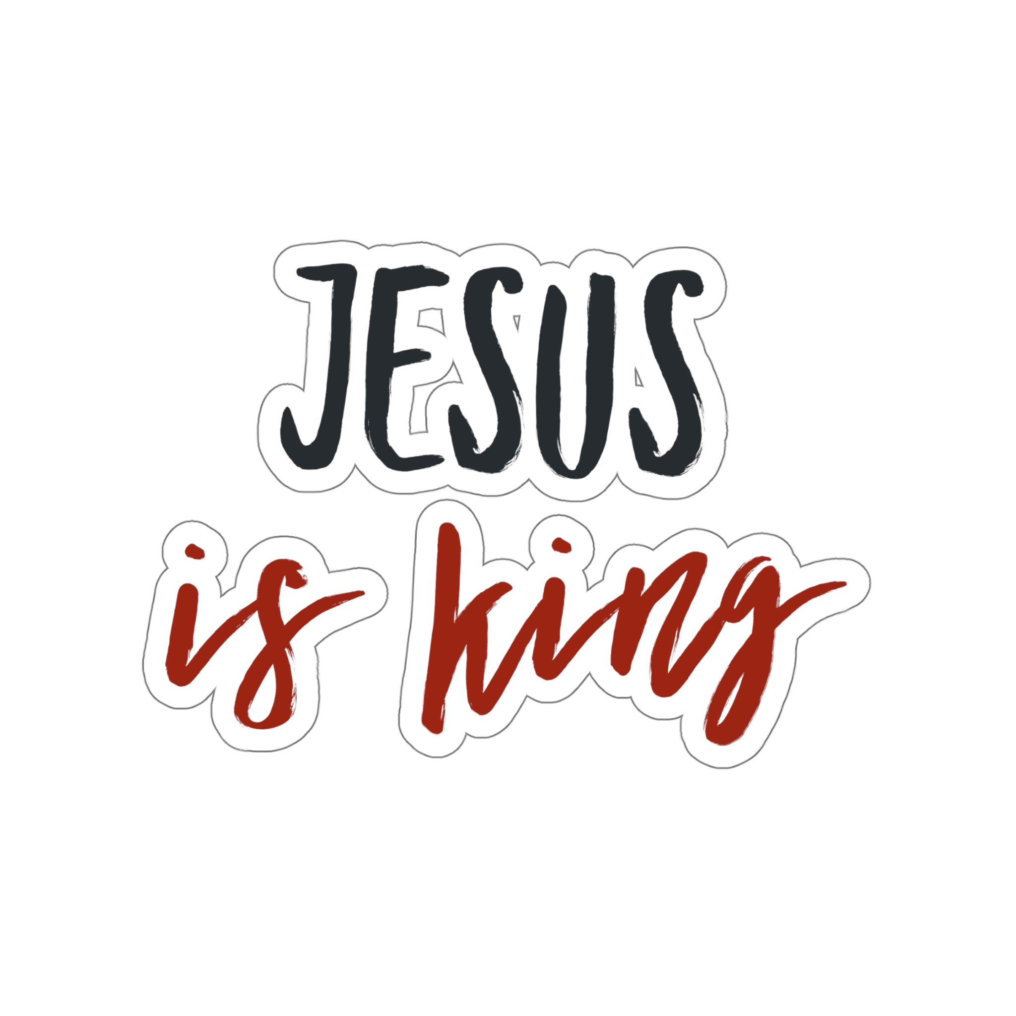 Christian Sticker, Jesus is King Sticker, Jesus Sticker
