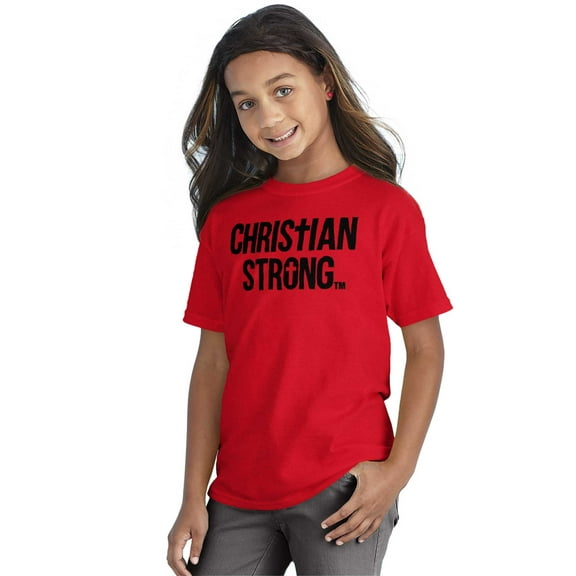 Christian Strong Religious Faith Crewneck T Shirts Boy Girl Teen Brisco Brands L
