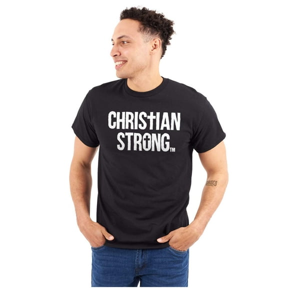 Christian Strong Religious Faith Men's Graphic T Shirt Tees Brisco Brands L