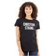 thumbnail image 1 of Christian Strong Religious Faith Womens Slim Fit Graphic Tee Brisco Brands X, 1 of 5