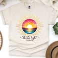 thumbnail image 1 of Christian Sunrise Graphic T-Shirt Be the Light Matthew 5:14, Natural, Size XL, 1 of 6