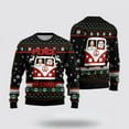 thumbnail image 1 of Christian Sweater, Jesus & Santa Peace On Earth Ugly Christmas Sweater, Jesus Christmas Sweater, Jesus Saves Shirt, 1 of 2