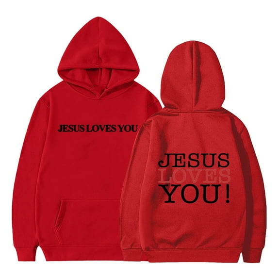 Christian Sweatshirt Baby Trust In The Lord Print Hoodies Jesus Loves You Sweatshirt Casual Jacket Coats Winter Baby Essentials Festival Gifts for Little Boys Girls