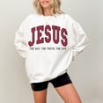 thumbnail image 1 of Christian Sweatshirt Jesus Hoodie Faith Sweatshirts Trendy Sweatshirt Trendy Crewneck Love Like Jesus Pray Sweatshirt Crewneck Sweatshirt, 1 of 4