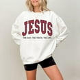thumbnail image 1 of Christian Sweatshirt Jesus Hoodie Faith Sweatshirts Trendy Sweatshirt Trendy Crewneck Love Like Jesus Pray Sweatshirt Crewneck Sweatshirt, 1 of 4