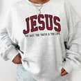 thumbnail image 1 of Christian Sweatshirt – Love Like Jesus Crewneck, Faith-Based Pullover for Women and Men, Religious Bible Verse Shirt, Inspirational Gift Apparel, 1 of 5