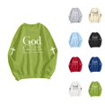 thumbnail image 1 of Christian Sweatshirts for Women 2025 God Is Still Writing Your Story Sweatshirt Long Sleeve Crewneck Pullover Tops, 1 of 6