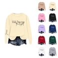 thumbnail image 1 of Christian Sweatshirts for Women 2025 The Way The Truth The Light Jesus Sweatshirt Crewneck Pullover Tops, 1 of 4