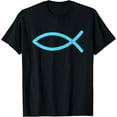thumbnail image 1 of Christian Symbol Jesus Fish Ichthys Ixoye Religious Gifts T-Shirt, 1 of 3