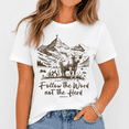 thumbnail image 1 of Christian T-Shirt For Women Follow The Word Not The Herd Vintage Bible Verse Tee, 1 of 6