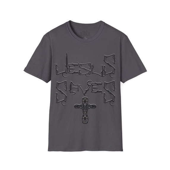 Christian T Shirt Jesus Saves Celtic Cross 100% Cotton Unisex fit.