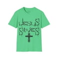thumbnail image 1 of Christian T Shirt Jesus Saves Celtic Cross 100% Cotton Unisex fit., 1 of 4